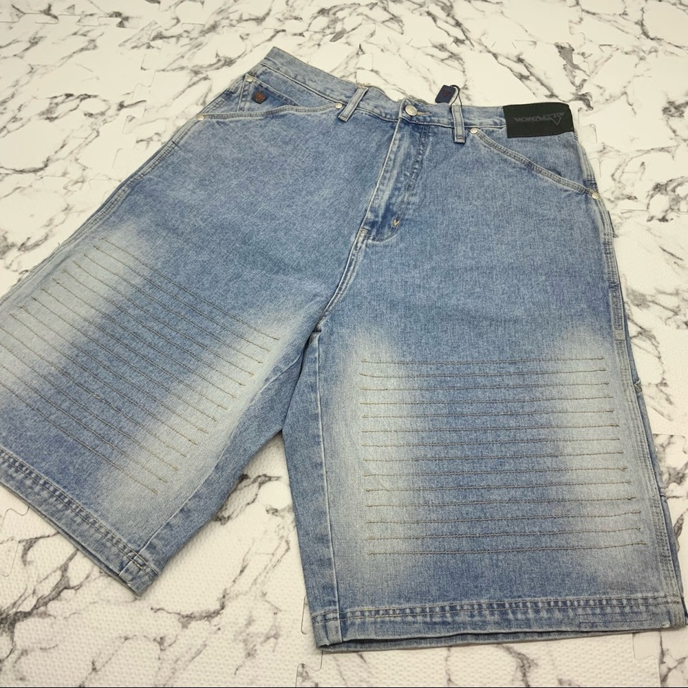 Men's Vokal by Nelly Sandblast Khaki Denim Shorts